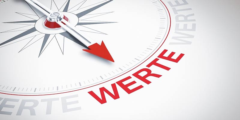 Unternehmenswerte der Werbeagentur